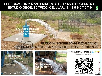 Mantenimiento de pozos profundos Perforacion de pozos profundos Estudio agua profunda subterránea 