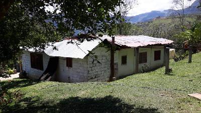 FINCA  CLIMA MEDIO CAFETERA EN ZAPATOCA :  5 HECTAREAS  : 3 EN CAFE - 1/2 EN CACAO - CITRICOS-